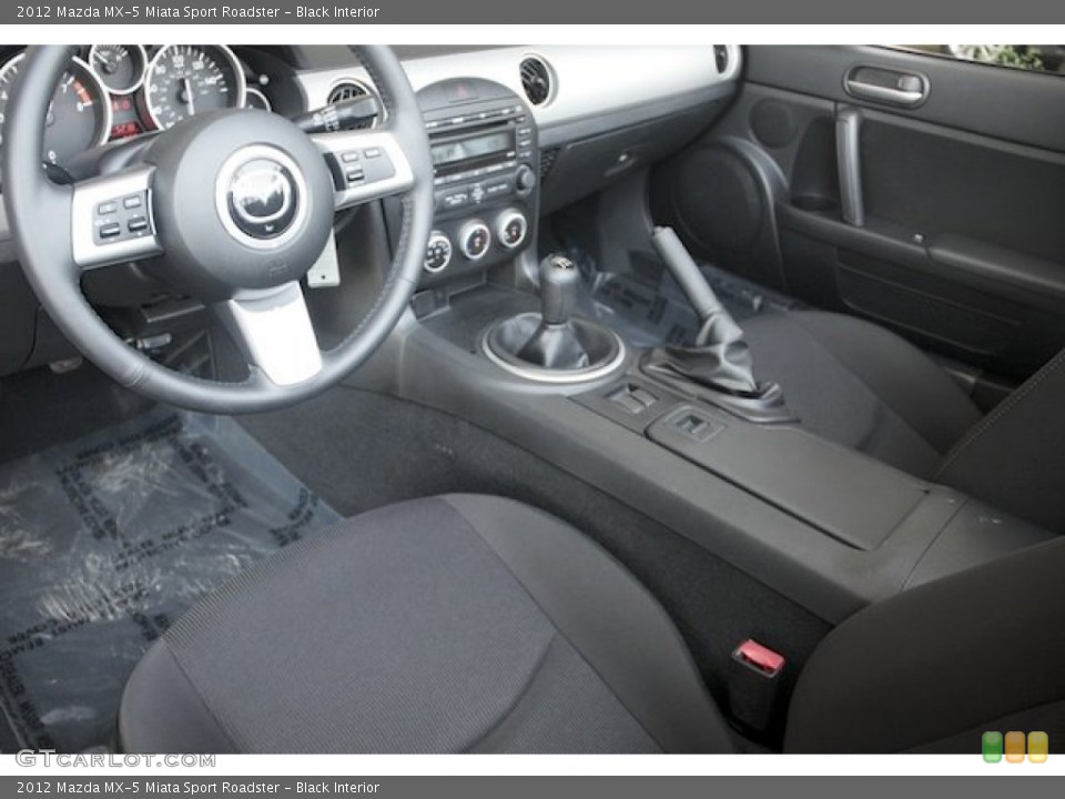Black Interior Photo for the 2012 Mazda MX-5 Miata Sport Roadster #80111987
