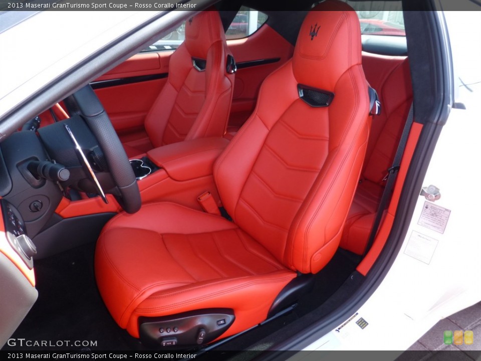 Rosso Corallo Interior Front Seat for the 2013 Maserati GranTurismo Sport Coupe #80113265