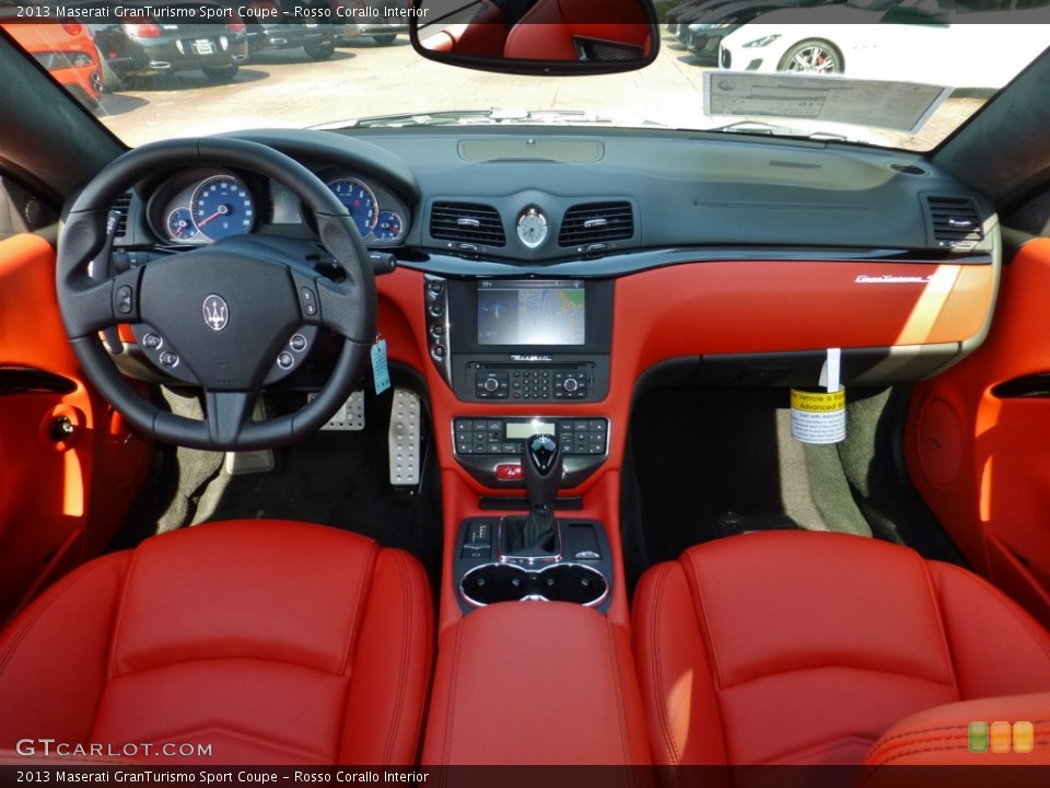 Rosso Corallo Interior Dashboard for the 2013 Maserati GranTurismo Sport Coupe #80113316