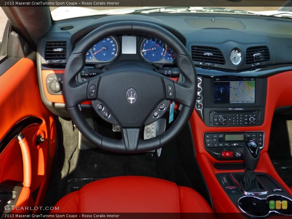 Rosso Corallo Interior Dashboard for the 2013 Maserati GranTurismo Sport Coupe #80113333