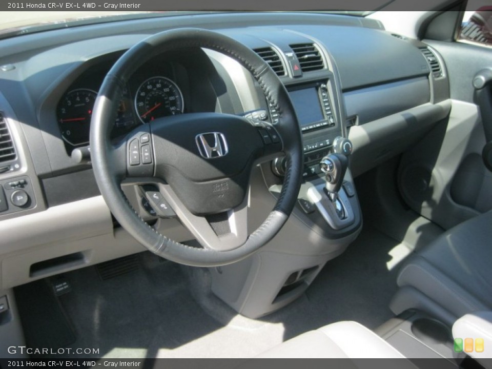 Gray Interior Dashboard for the 2011 Honda CR-V EX-L 4WD #80113379