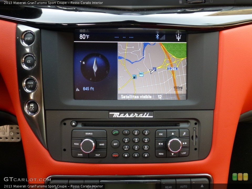 Rosso Corallo Interior Navigation for the 2013 Maserati GranTurismo Sport Coupe #80113385
