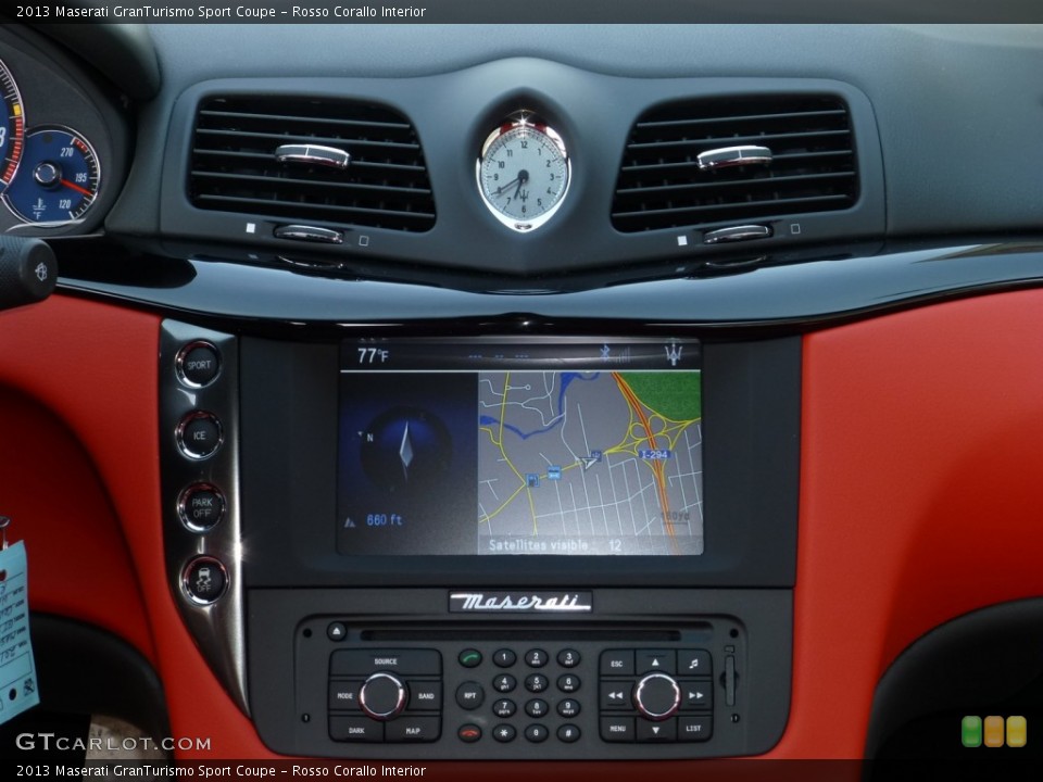 Rosso Corallo Interior Navigation for the 2013 Maserati GranTurismo Sport Coupe #80113427