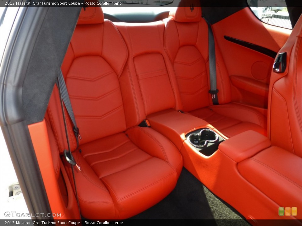 Rosso Corallo Interior Rear Seat for the 2013 Maserati GranTurismo Sport Coupe #80113481