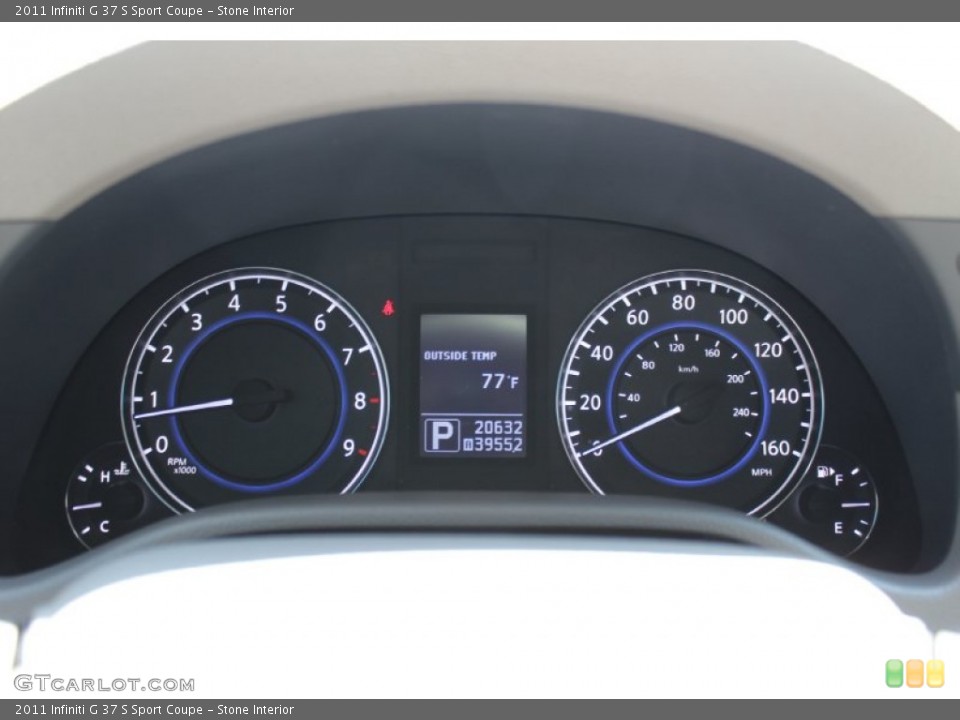 Stone Interior Gauges for the 2011 Infiniti G 37 S Sport Coupe #80113787