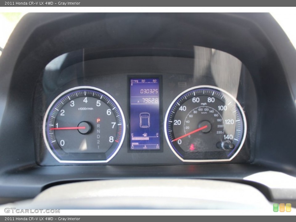 Gray Interior Gauges for the 2011 Honda CR-V LX 4WD #80114223