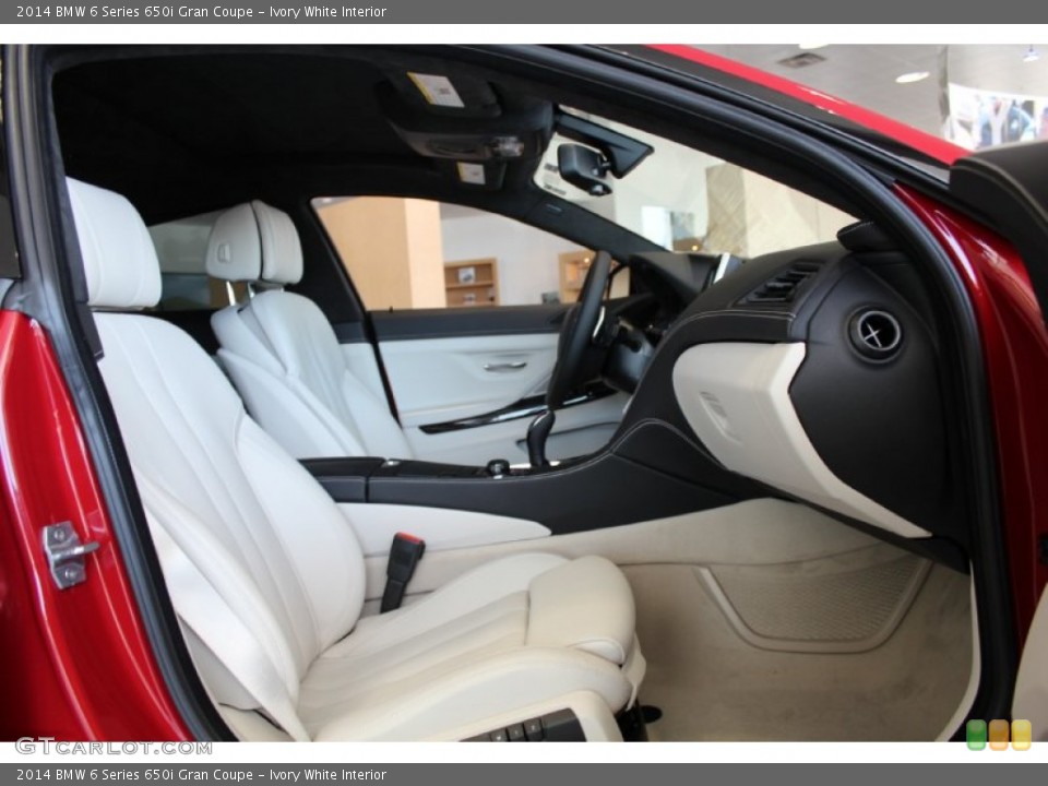 Ivory White Interior Photo for the 2014 BMW 6 Series 650i Gran Coupe #80114408