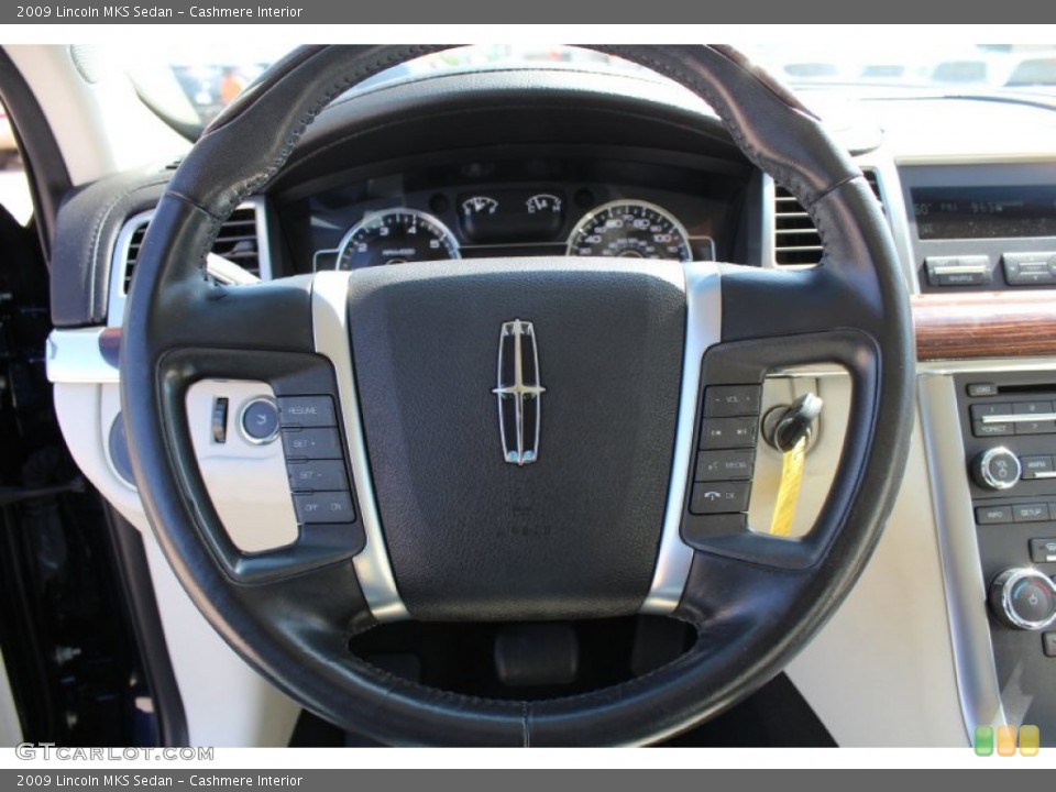 Cashmere Interior Steering Wheel for the 2009 Lincoln MKS Sedan #80115311