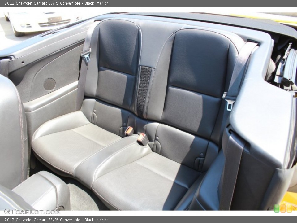 Black Interior Rear Seat for the 2012 Chevrolet Camaro SS/RS Convertible #80116058