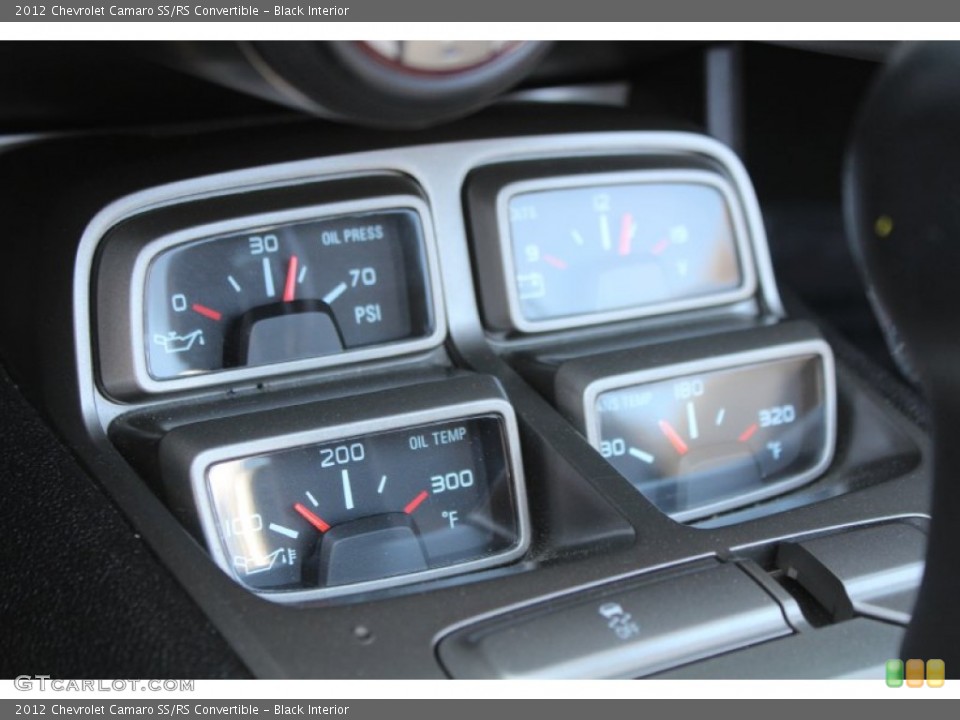 Black Interior Gauges for the 2012 Chevrolet Camaro SS/RS Convertible #80116070