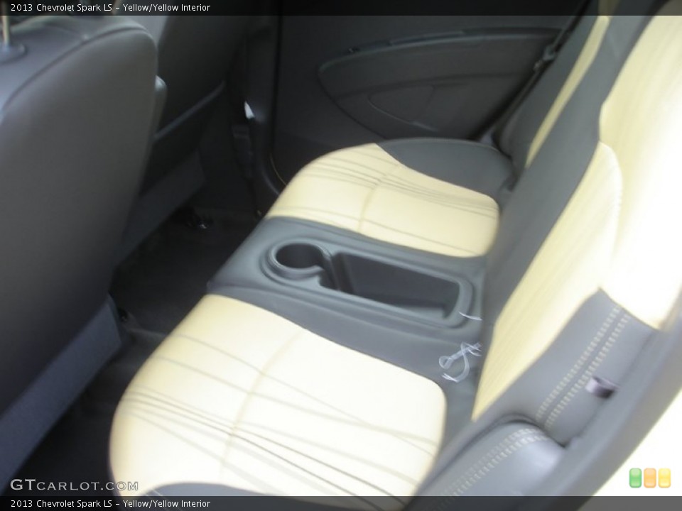 Yellow/Yellow Interior Rear Seat for the 2013 Chevrolet Spark LS #80118540