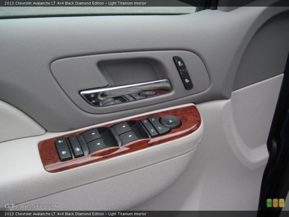 Light Titanium Interior Controls for the 2013 Chevrolet Avalanche LT 4x4 Black Diamond Edition #80120403
