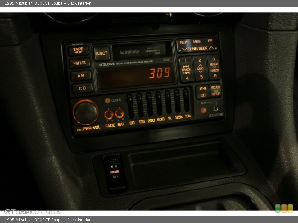 Black Interior Audio System for the 1995 Mitsubishi 3000GT Coupe #80120544