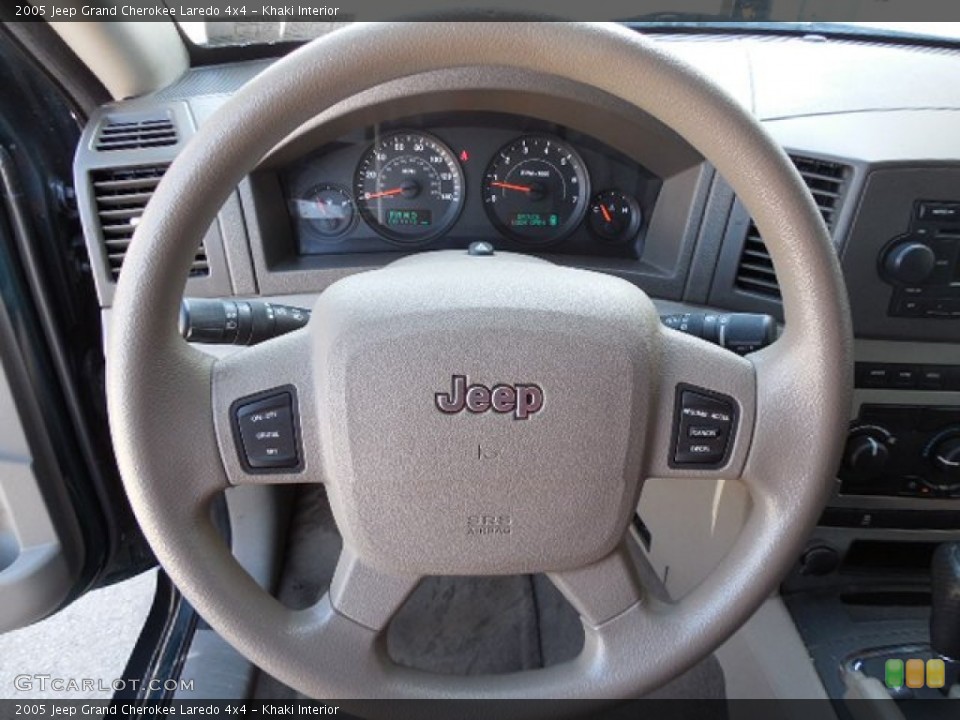 Khaki Interior Steering Wheel for the 2005 Jeep Grand Cherokee Laredo 4x4 #80121429