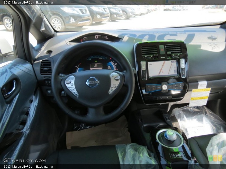 Black Interior Dashboard for the 2013 Nissan LEAF SL #80122188