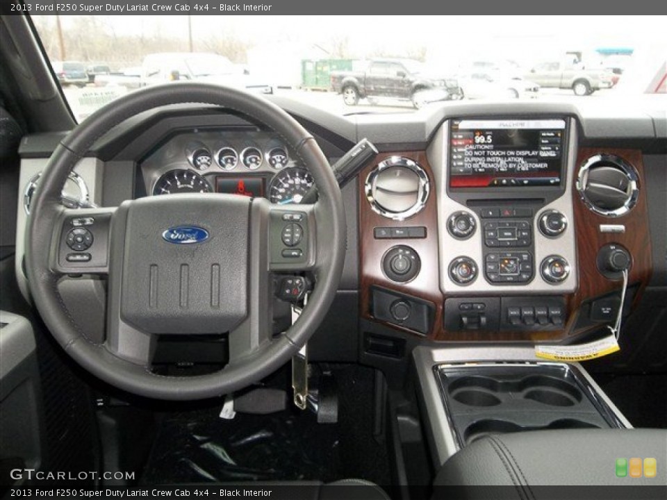 Black Interior Dashboard for the 2013 Ford F250 Super Duty Lariat Crew Cab 4x4 #80122710