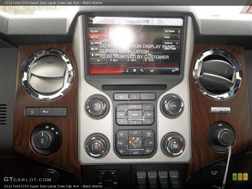 Black Interior Controls for the 2013 Ford F250 Super Duty Lariat Crew Cab 4x4 #80122827