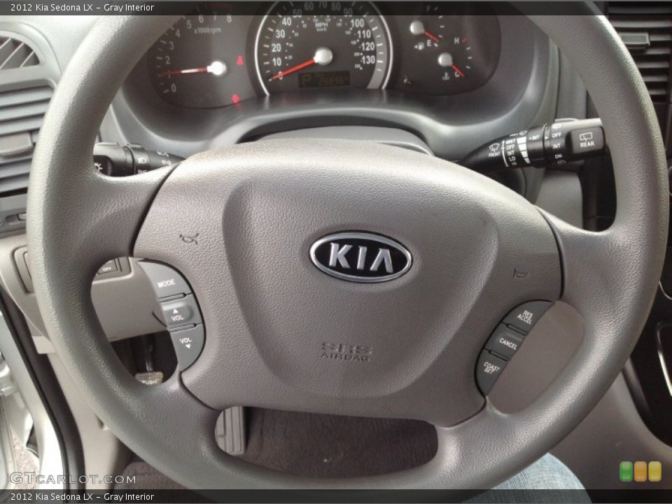 Gray Interior Steering Wheel for the 2012 Kia Sedona LX #80124105