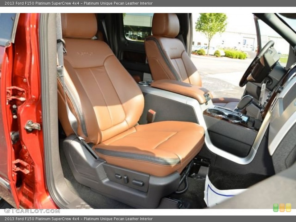 Platinum Unique Pecan Leather Interior Front Seat for the 2013 Ford F150 Platinum SuperCrew 4x4 #80124701