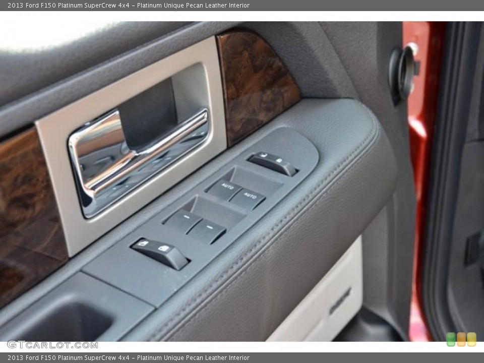 Platinum Unique Pecan Leather Interior Controls for the 2013 Ford F150 Platinum SuperCrew 4x4 #80124762