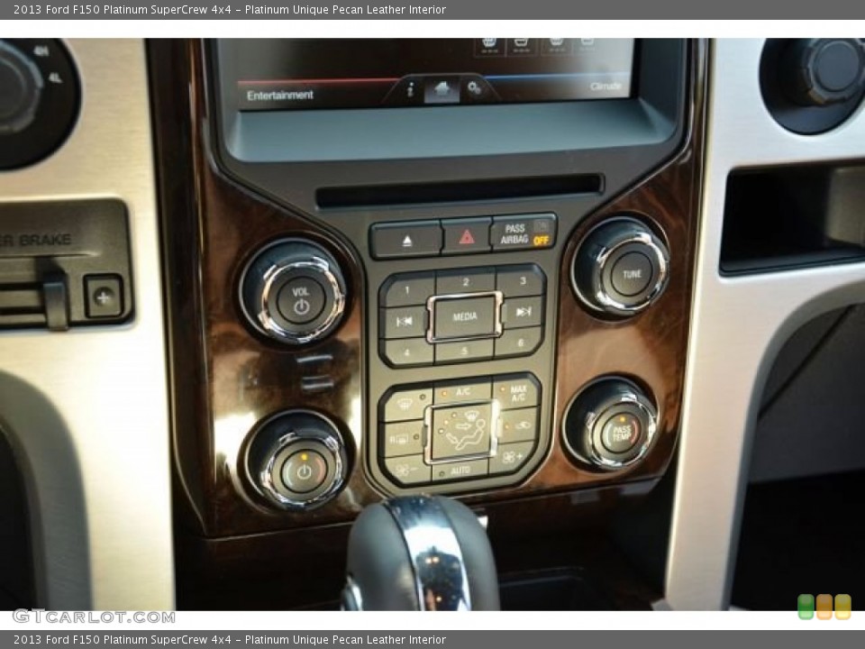 Platinum Unique Pecan Leather Interior Controls for the 2013 Ford F150 Platinum SuperCrew 4x4 #80124828
