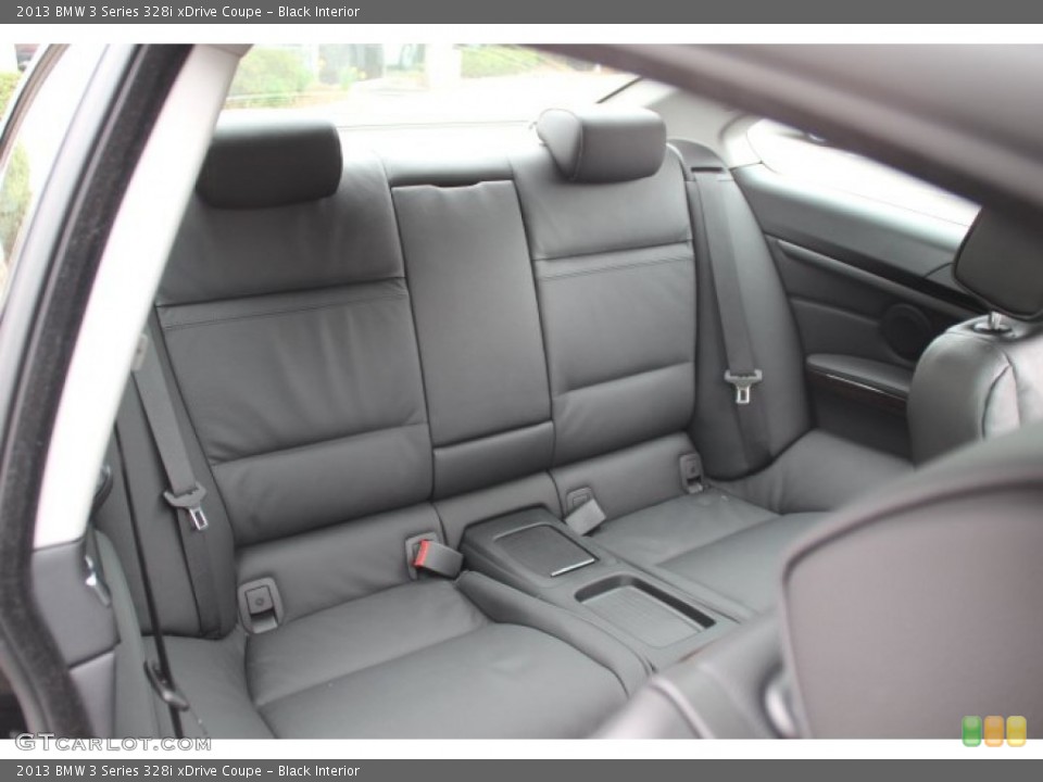 Black Interior Rear Seat for the 2013 BMW 3 Series 328i xDrive Coupe #80125332