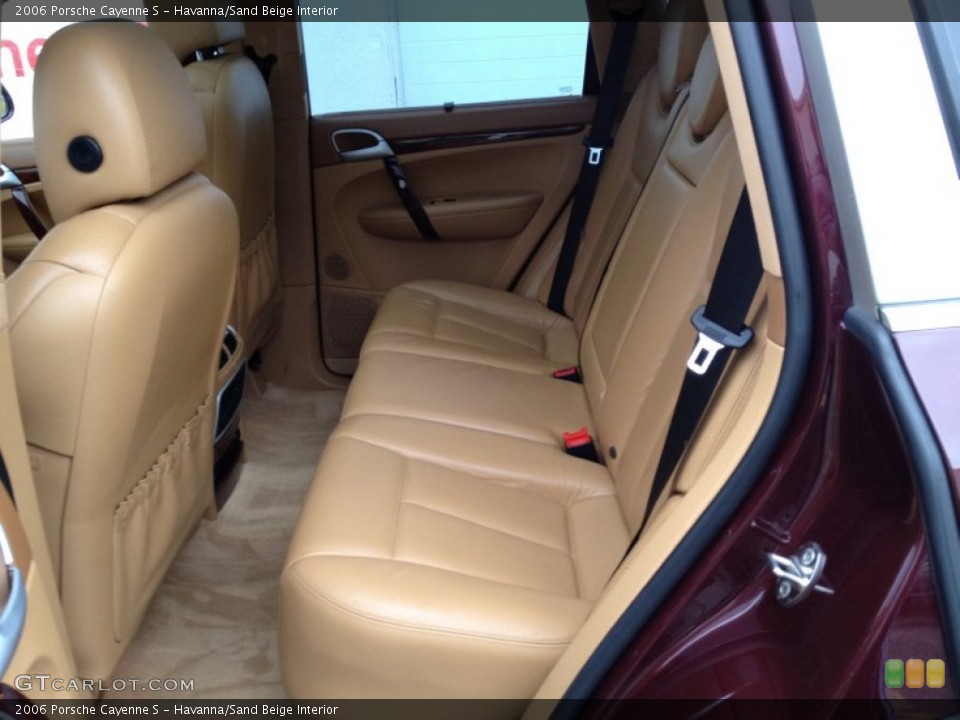 Havanna/Sand Beige Interior Rear Seat for the 2006 Porsche Cayenne S #80126679