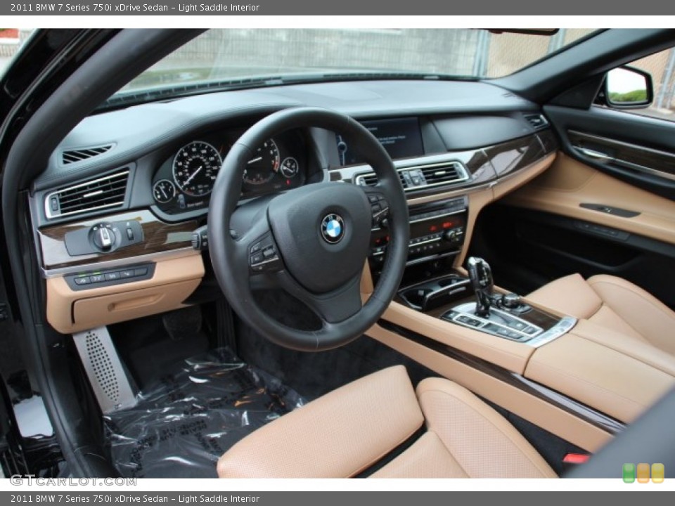 Light Saddle Interior Photo for the 2011 BMW 7 Series 750i xDrive Sedan #80127573