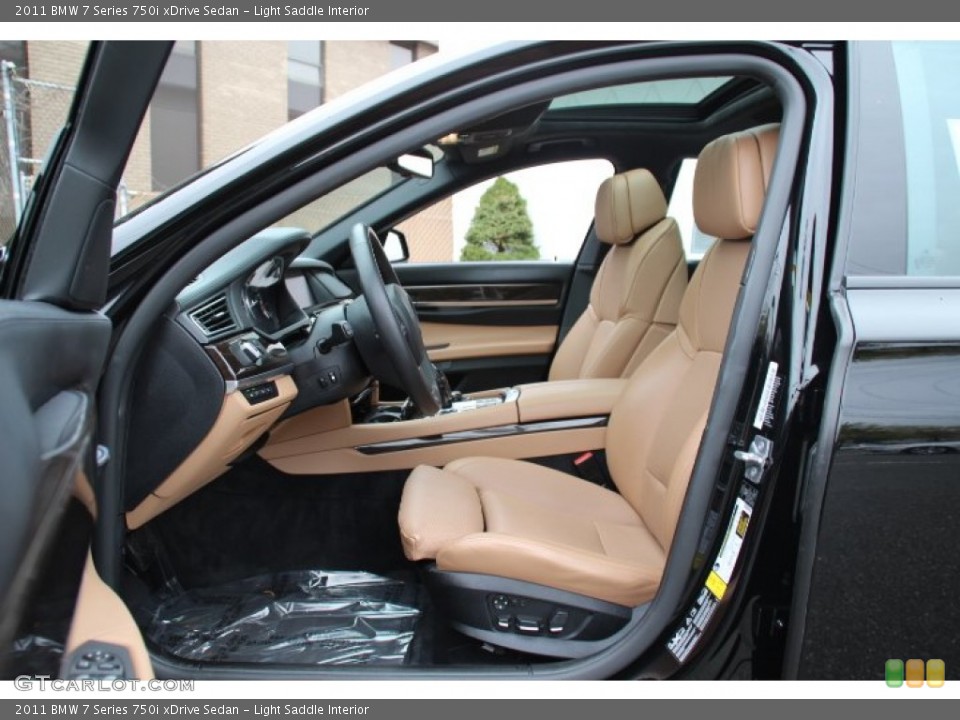 Light Saddle Interior Front Seat for the 2011 BMW 7 Series 750i xDrive Sedan #80127585