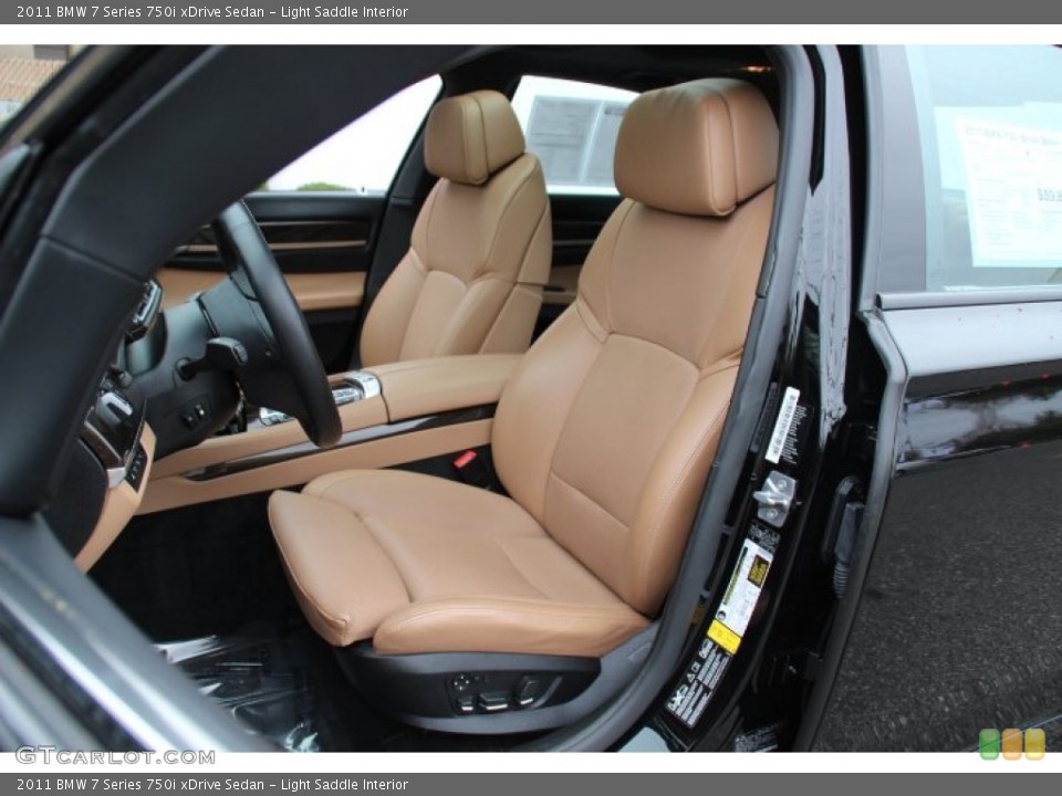 Light Saddle Interior Front Seat for the 2011 BMW 7 Series 750i xDrive Sedan #80127606