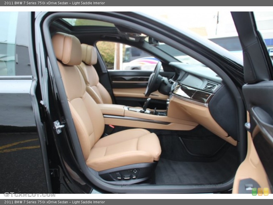 Light Saddle Interior Front Seat for the 2011 BMW 7 Series 750i xDrive Sedan #80127876