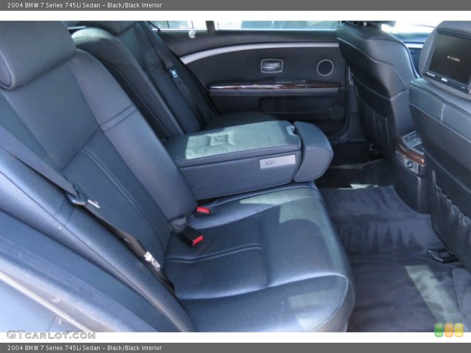 Black/Black Interior Rear Seat for the 2004 BMW 7 Series 745Li Sedan #80127966