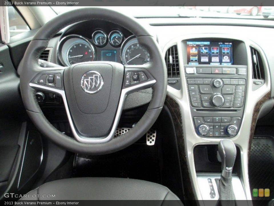 Ebony Interior Dashboard for the 2013 Buick Verano Premium #80130360