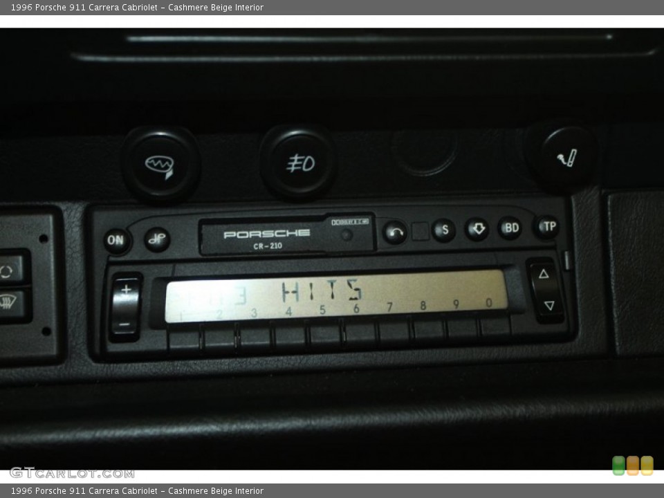 Cashmere Beige Interior Audio System for the 1996 Porsche 911 Carrera Cabriolet #80130603