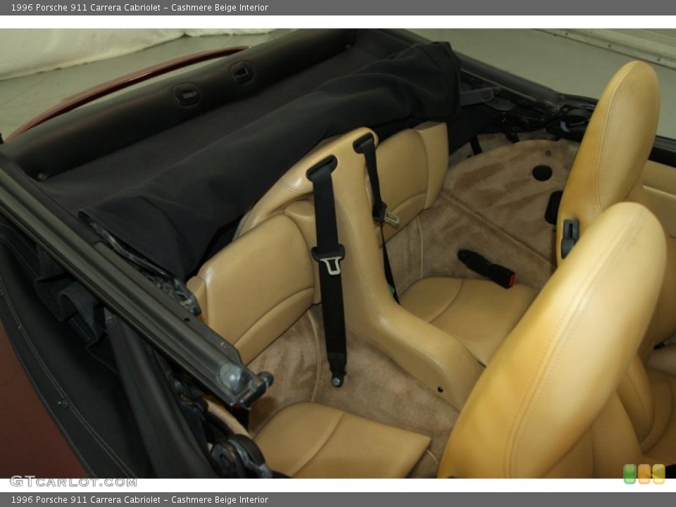 Cashmere Beige Interior Rear Seat for the 1996 Porsche 911 Carrera Cabriolet #80130711