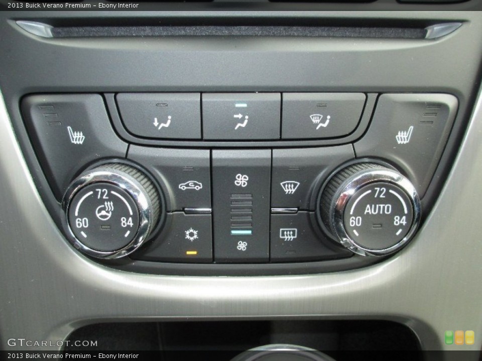 Ebony Interior Controls for the 2013 Buick Verano Premium #80130752