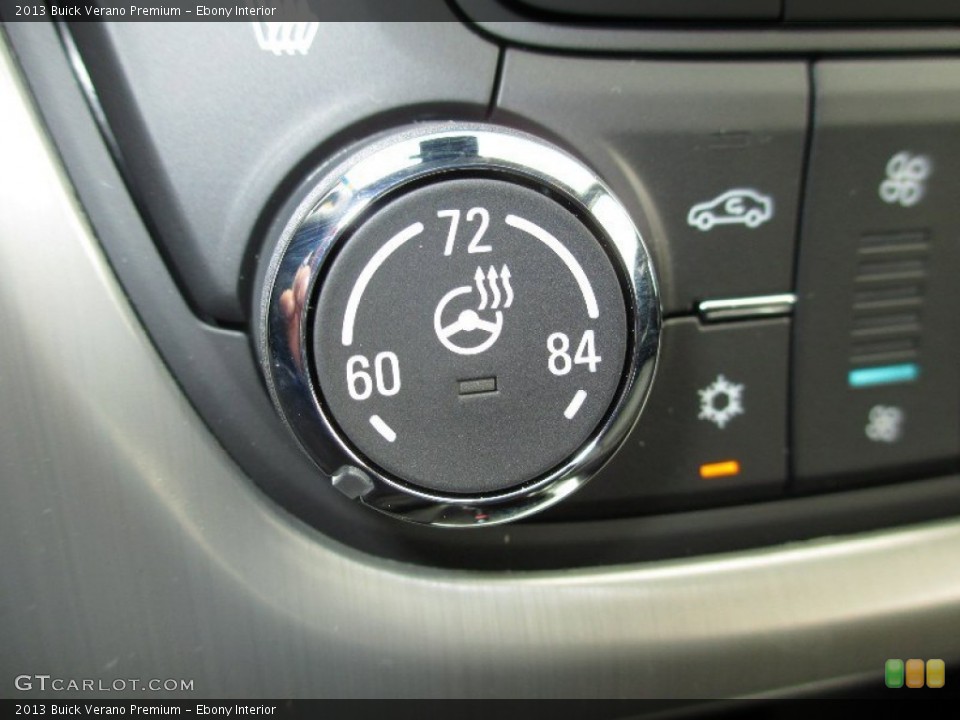 Ebony Interior Controls for the 2013 Buick Verano Premium #80130768