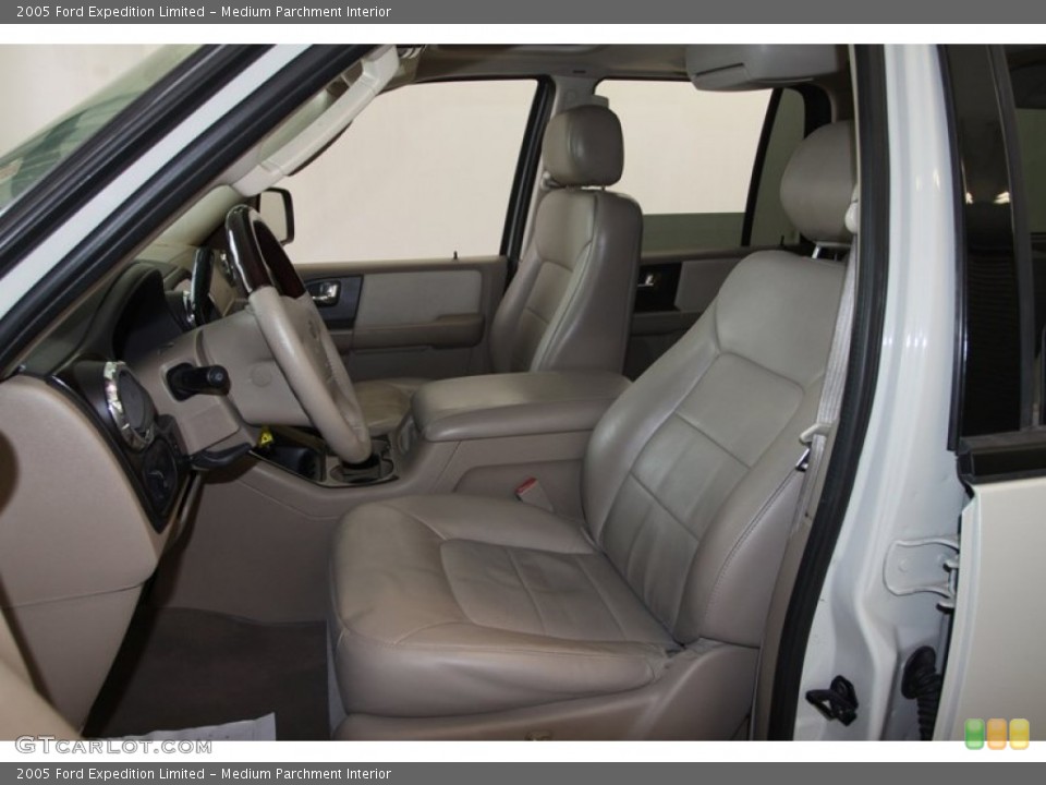 Medium Parchment Interior Front Seat for the 2005 Ford Expedition Limited #80131919