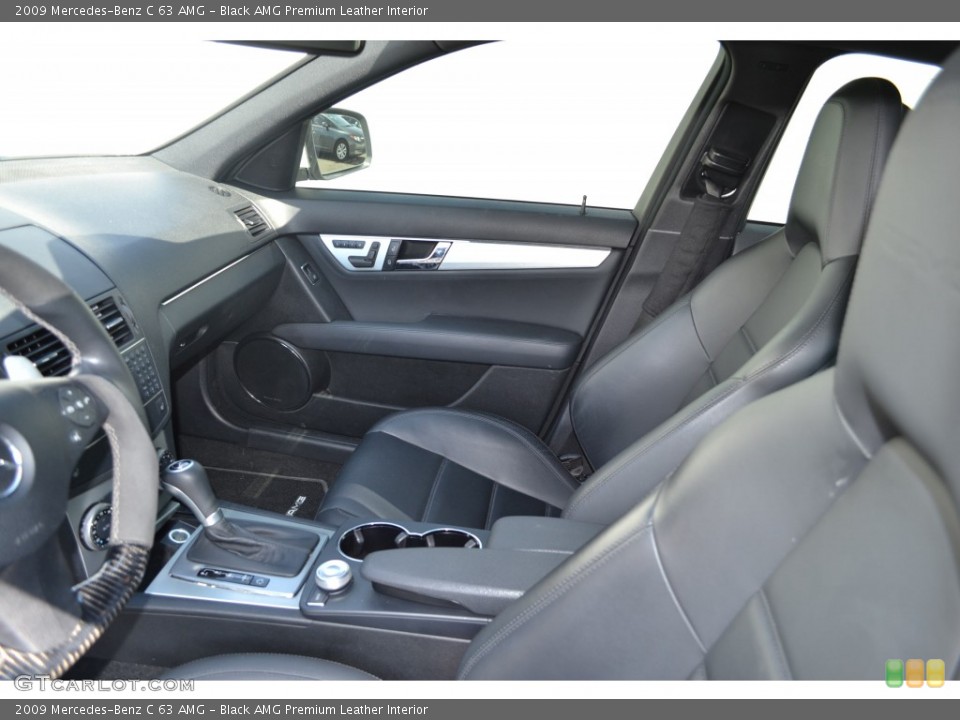 Black AMG Premium Leather Interior Photo for the 2009 Mercedes-Benz C 63 AMG #80133606
