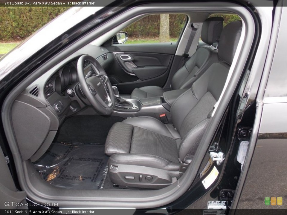 Jet Black Interior Front Seat for the 2011 Saab 9-5 Aero XWD Sedan #80133679