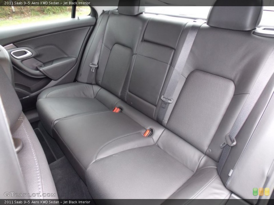 Jet Black Interior Rear Seat for the 2011 Saab 9-5 Aero XWD Sedan #80133748
