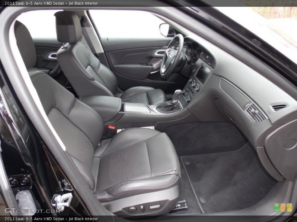 Jet Black Interior Front Seat for the 2011 Saab 9-5 Aero XWD Sedan #80133813