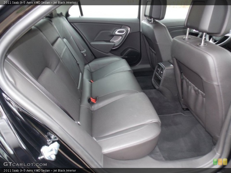 Jet Black Interior Rear Seat for the 2011 Saab 9-5 Aero XWD Sedan #80133856
