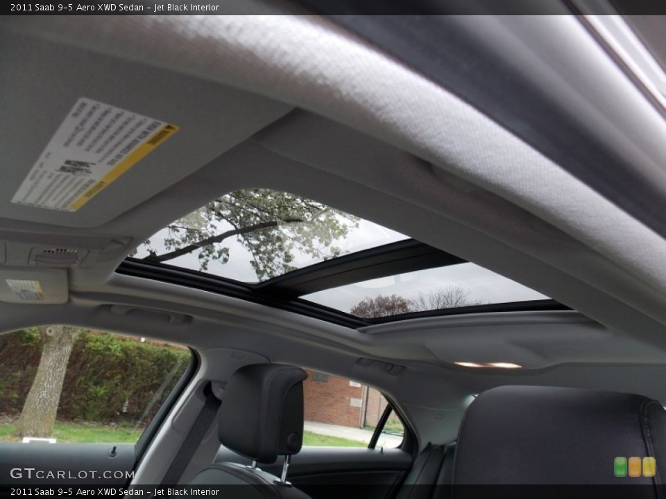 Jet Black Interior Sunroof for the 2011 Saab 9-5 Aero XWD Sedan #80133963