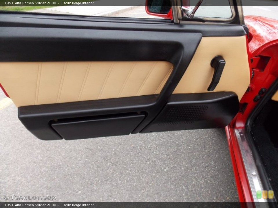 Biscuit Beige Interior Door Panel for the 1991 Alfa Romeo Spider 2000 #80134242
