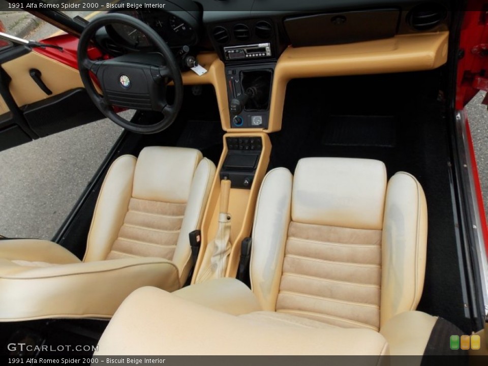 Biscuit Beige Interior Photo for the 1991 Alfa Romeo Spider 2000 #80134266