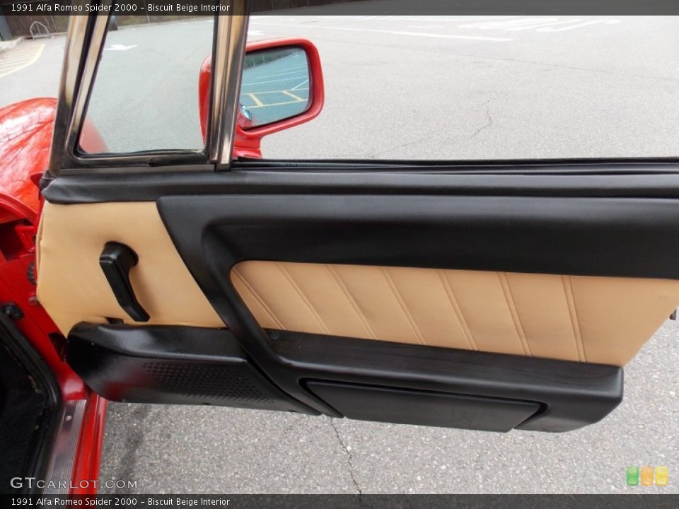 Biscuit Beige Interior Door Panel for the 1991 Alfa Romeo Spider 2000 #80134290