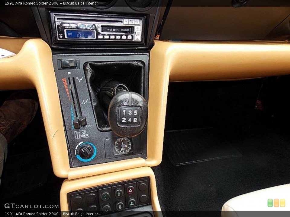 Biscuit Beige Interior Transmission for the 1991 Alfa Romeo Spider 2000 #80134578