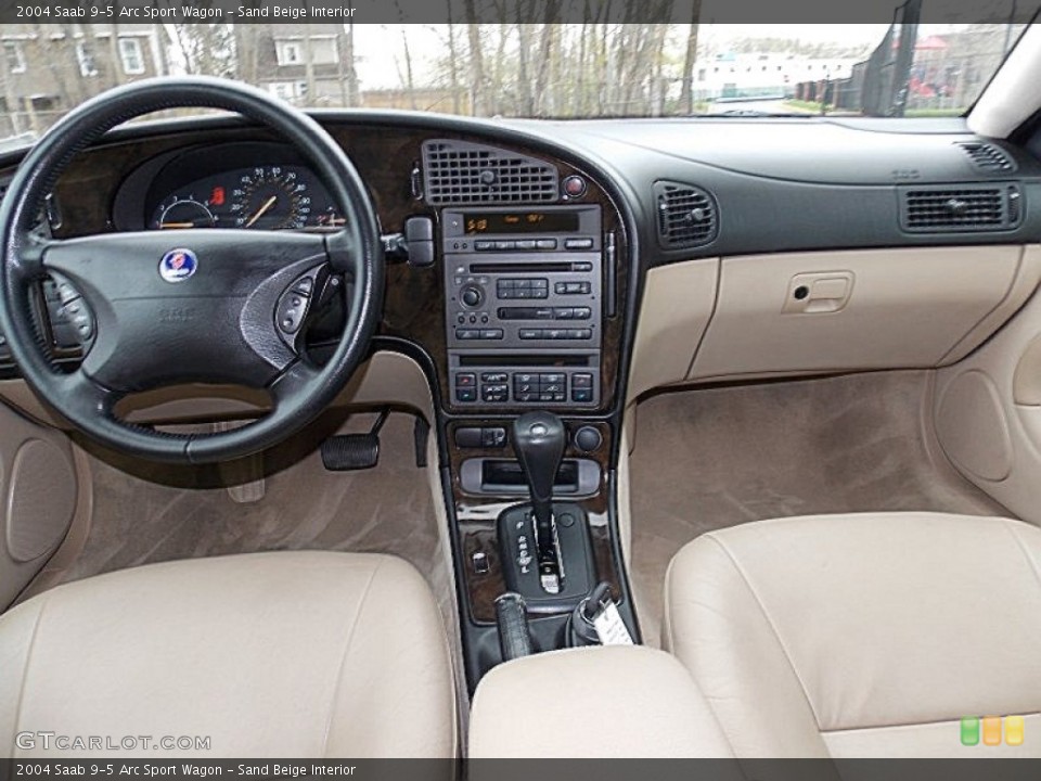 Sand Beige Interior Dashboard for the 2004 Saab 9-5 Arc Sport Wagon #80135133
