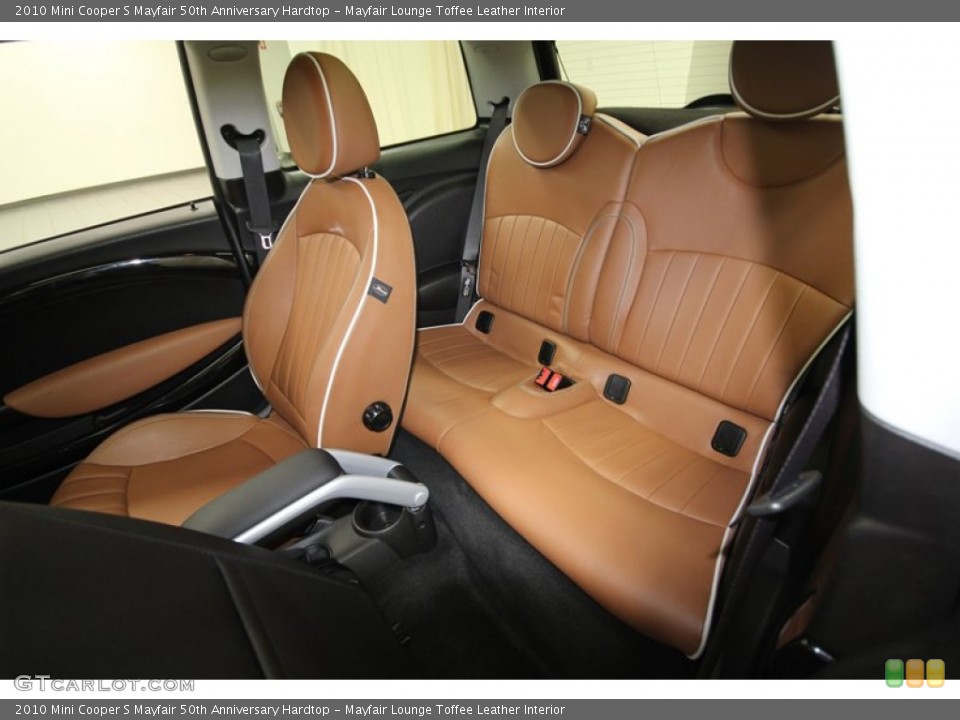 Mayfair Lounge Toffee Leather Interior Rear Seat for the 2010 Mini Cooper S Mayfair 50th Anniversary Hardtop #80135190